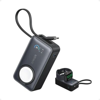 Power Bank Anker 10K 35W para Apple Watch - Pronto para viagem Power Bank Anker 10K 35W para Apple Watch - Pronto para viagem