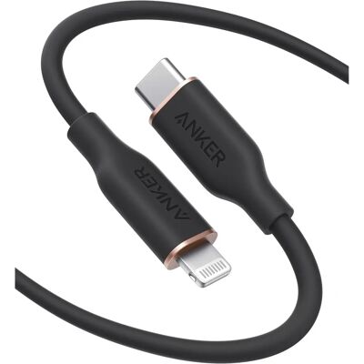 Cabo Anker 641 USB-C para Lightning - Preto meia-noite - Cabo Cabo Anker 641 USB-C para Lightning - Preto meia-noite - Cabo