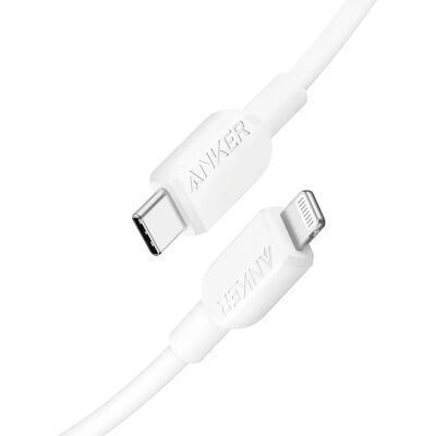 Anker 310 USB-C to Lightning Cable - White - 6ft - Cable Anker 310 USB-C to Lightning Cable - White - 6ft - Cable
