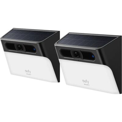 Eufy S120 Solar Wall Light Cam - 2-Cam Pack - Black Eufy S120 Solar Wall Light Cam - 2-Cam Pack - Black