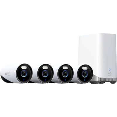 Eufy/Anker E330 Kit 4 caméras - Système de sécurité 4K avec HomeBase - Publicité Eufy/Anker E330 Kit 4 caméras - Système de sécurité 4K avec HomeBase - Publicité