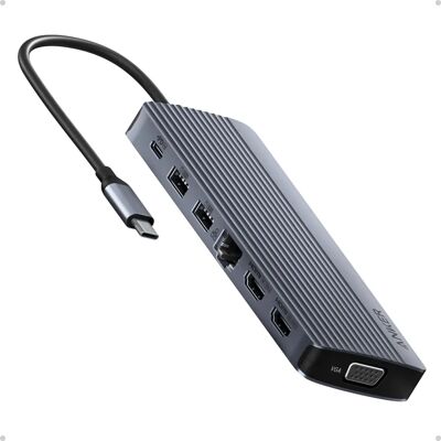 Anker USB-C Hub - Driedubbel Display 14-in-1 - HDMI 4K@60Hz - 100W Anker USB-C Hub - Driedubbel Display 14-in-1 - HDMI 4K@60Hz - 100W