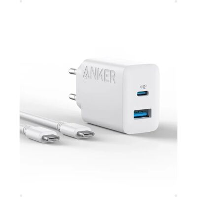 Anker 20W Dual-Port USB-C Oplader Anker 20W Dual-Port USB-C Oplader