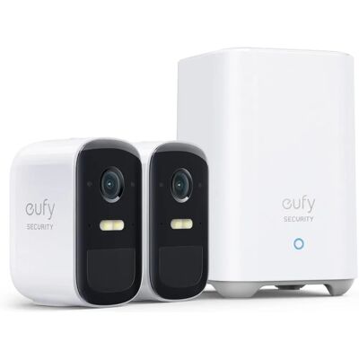 Eufy eufyCam 2C Pro Blanc / Kit 2 Caméras - Caméra de Sécurité - Extérieur - Sans fil - Publicité Eufy eufyCam 2C Pro Blanc / Kit 2 Caméras - Caméra de Sécurité - Extérieur - Sans fil - Publicité