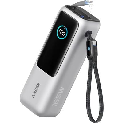Anker Power Bank - 25K, 165W, Integrierte & Einziehbare Kabel - Power Bank Anker Power Bank - 25K, 165W, Integrierte & Einziehbare Kabel - Power Bank