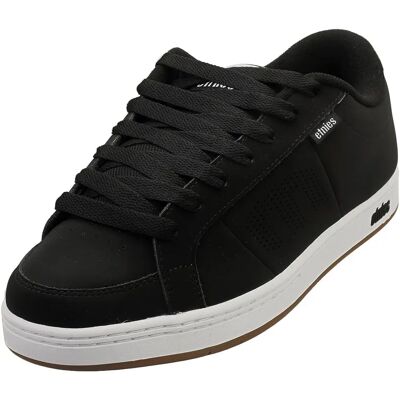 Etnies Kingpin Black White Leather Skate Trainers - Skate Shoes Etnies Kingpin Black White Leather Skate Trainers - Skate Shoes