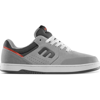 Etnies Marana Skate Shoes - Grey/Grey/Red - Skate Shoes Etnies Marana Skate Shoes - Grey/Grey/Red - Skate Shoes