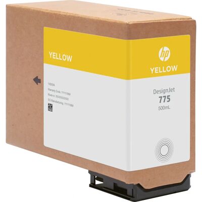 Modèle HP 775 - Cartouche d'Encre Jaune - 500ml - Original pour Designjet - Publicité Modèle HP 775 - Cartouche d'Encre Jaune - 500ml - Original pour Designjet - Publicité