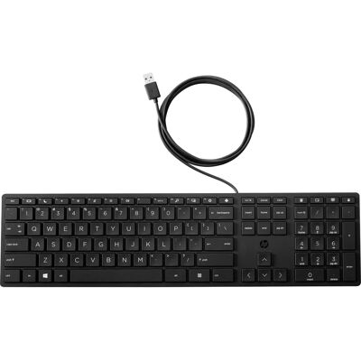 HP 320K Kabelgebundene Desktop-Tastatur - Schwarz HP 320K Kabelgebundene Desktop-Tastatur - Schwarz