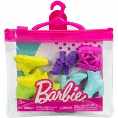 Mattel Barbie Shoe Pack - Trendy Styles - Doll Accessories Mattel Barbie Shoe Pack - Trendy Styles - Doll Accessories