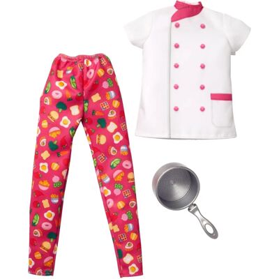 Barbie HBV64 Berufskoch Kostüm - Puppenkleidung Barbie HBV64 Berufskoch Kostüm - Puppenkleidung