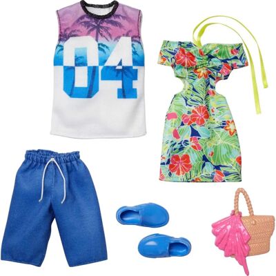 Mattel Pacote de Moda Tropical - Pacote de Moda Mattel Pacote de Moda Tropical - Pacote de Moda