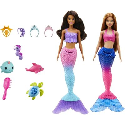 Lalka Barbie Dreamtopia HBW89 - Zestaw Syren z Morskimi Zwierzętami Lalka Barbie Dreamtopia HBW89 - Zestaw Syren z Morskimi Zwierzętami