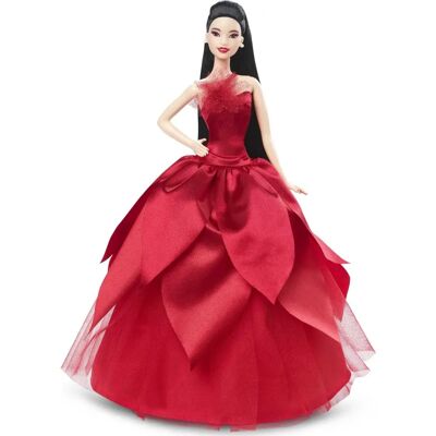 Signature 2022 Holiday Barbie Doll - Black, Doll Stand, Collectible Signature 2022 Holiday Barbie Doll - Black, Doll Stand, Collectible