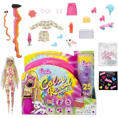 Barbie HCD26 Set di Bambole Tie-dye Neon - Playset Barbie HCD26 Set di Bambole Tie-dye Neon - Playset