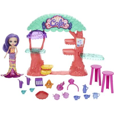 Enchantimals Sirène Sea Cave Café - Ensemble de jeu avec 15+ pièces - Publicité Enchantimals Sirène Sea Cave Café - Ensemble de jeu avec 15+ pièces - Publicité