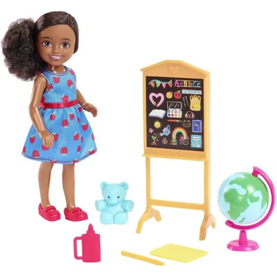 Poupée Barbie Chelsea Brune Enseignante - Jeu de rôle & apprentissage - Publicité Poupée Barbie Chelsea Brune Enseignante - Jeu de rôle & apprentissage - Publicité