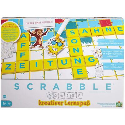 Mattel GAMES Scrabble Junior Kreatywna Nauka - Gra Planszowa Mattel GAMES Scrabble Junior Kreatywna Nauka - Gra Planszowa