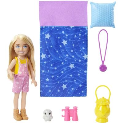 Set Campeggio Barbie Chelsea - Bambola Avventura all'Aperto Set Campeggio Barbie Chelsea - Bambola Avventura all'Aperto