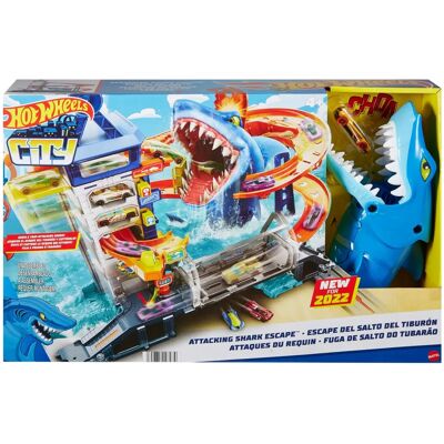 Hot Wheels City Évasion Requin - Set de Jeu - Publicité Hot Wheels City Évasion Requin - Set de Jeu - Publicité