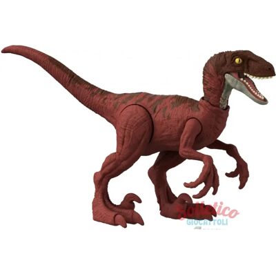Figurine de Velociraptor Jurassic World - Articulations Mobiles, Réaliste, Pack de Dinosaures Féroces - Publicité Figurine de Velociraptor Jurassic World - Articulations Mobiles, Réaliste, Pack de Dinosaures Féroces - Publicité
