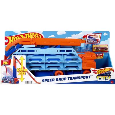 Hot Wheels HDY92 Transporter & Rennstrecke - Spielzeugauto & Bahnset Hot Wheels HDY92 Transporter & Rennstrecke - Spielzeugauto & Bahnset