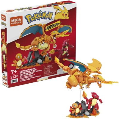 Mattel Charmander Evolution Bausteinspielzeug - Pokémon - 300 Teile Mattel Charmander Evolution Bausteinspielzeug - Pokémon - 300 Teile