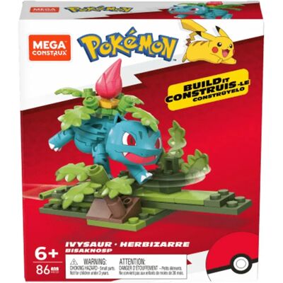 Mega Construx Pokémon Ivysaur - Ensemble de Construction - Publicité Mega Construx Pokémon Ivysaur - Ensemble de Construction - Publicité