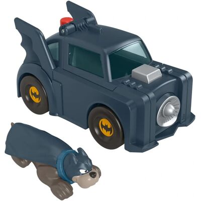 Mattel DC League of Super-Pets - Ace con Batmobile jet in set Mattel DC League of Super-Pets - Ace con Batmobile jet in set