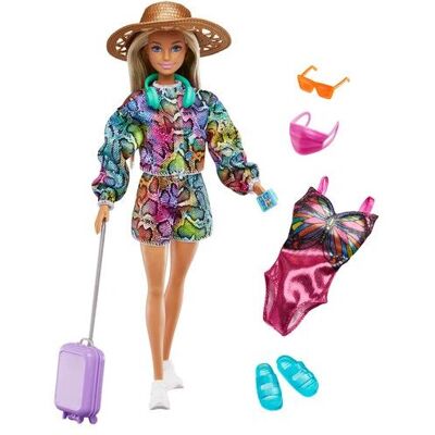 Barbie Dreamhouse Adventures Poupée en Aventure de Vacances (HGM54) - Publicité Barbie Dreamhouse Adventures Poupée en Aventure de Vacances (HGM54) - Publicité