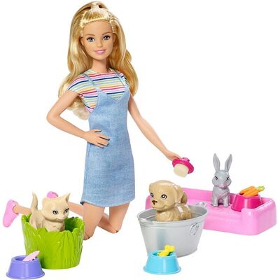 Mattel - Casa di Gioco con Barbie e Animali - Collezionabili Mattel - Casa di Gioco con Barbie e Animali - Collezionabili