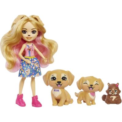 Mattel Enchantimals Doll with Animal Figures - City Tails HHB85 Mattel Enchantimals Doll with Animal Figures - City Tails HHB85