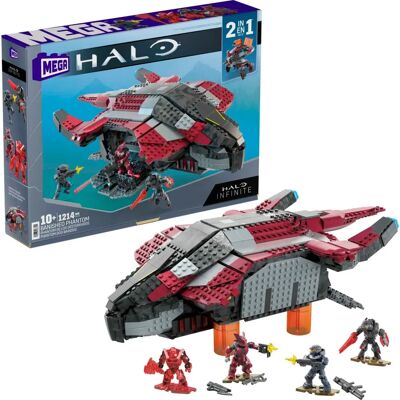 Mega - Halo Phantom Aircraft - Halo Infinite - Construction Toy Mega - Halo Phantom Aircraft - Halo Infinite - Construction Toy