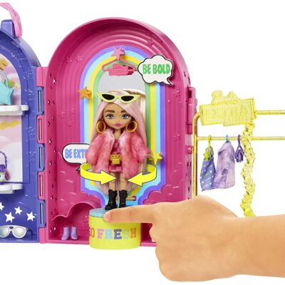 Barbie Extra Minis - Zestaw butikowy z lalką i akcesoriami (HHN15) Barbie Extra Minis - Zestaw butikowy z lalką i akcesoriami (HHN15)