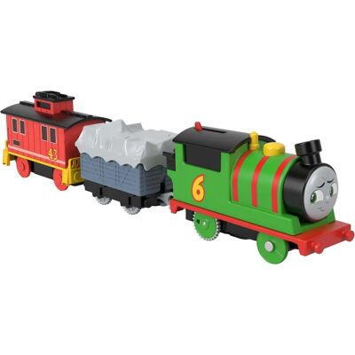 Fisher-Price HHN44 - Train en bois - Percy motorisé & Brake Car Bruno - Publicité Fisher-Price HHN44 - Train en bois - Percy motorisé & Brake Car Bruno - Publicité