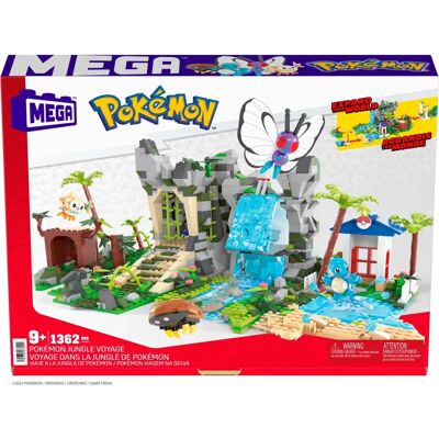 Zestaw Budowlany Jungle Expedition Pokémon MEGA - 1347 Klocków dla 9+ lat Zestaw Budowlany Jungle Expedition Pokémon MEGA - 1347 Klocków dla 9+ lat