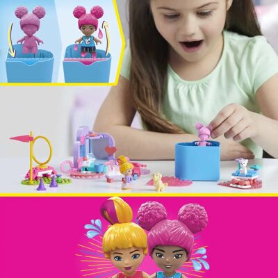 Mega Barbie Color Reveal Tren y Lavado de Mascotas Juego de Construcción - Juguete de construcción, micro muñecas, 152 piezas Mega Barbie Color Reveal Tren y Lavado de Mascotas Juego de Construcción - Juguete de construcción, micro muñecas, 152 piezas