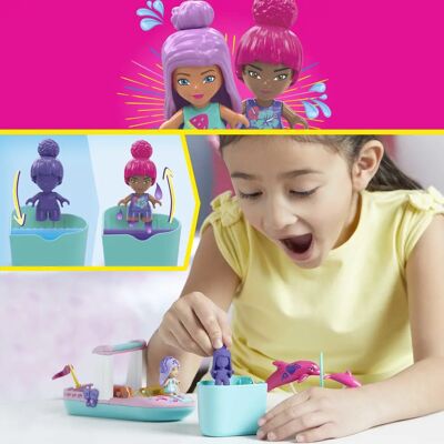 MEGA Barbie Modell - Color Reveal Delfin Abenteuer Bauset MEGA Barbie Modell - Color Reveal Delfin Abenteuer Bauset