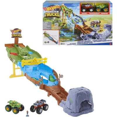 Circuit Hot Wheels Monster Trucks Bigfoot Gunk - Véhicule & Piste de Jeu Circuit Hot Wheels Monster Trucks Bigfoot Gunk - Véhicule & Piste de Jeu