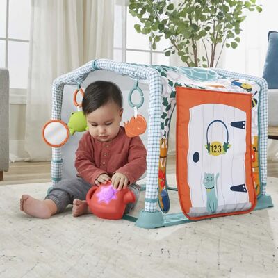 Fisher-Price Gimnasio para bebés y alfombra de juego - Multicolor - Arco de actividades 3 en 1 Fisher-Price Gimnasio para bebés y alfombra de juego - Multicolor - Arco de actividades 3 en 1