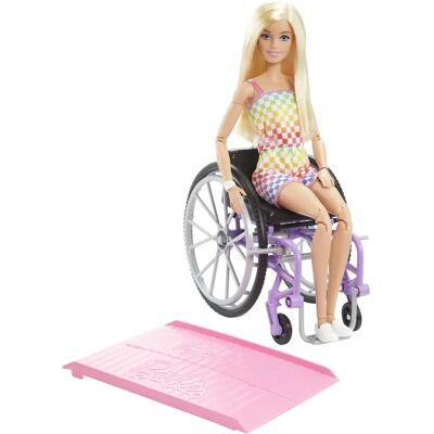 Barbie Dukke Med Rullestol Og Rampe, Blond (HJT13) Barbie Dukke Med Rullestol Og Rampe, Blond (HJT13)