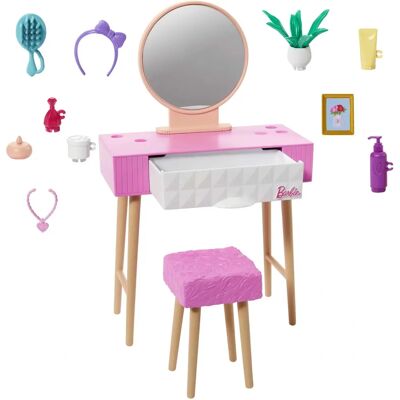 Conjunto de Móveis e Acessórios Barbie - Para Crianças 3+ Conjunto de Móveis e Acessórios Barbie - Para Crianças 3+