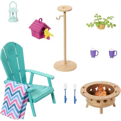 Barbie HJV33 ensemble d'accessoires pour poupée - Ensemble de meubles pour poupées - Publicité Barbie HJV33 ensemble d'accessoires pour poupée - Ensemble de meubles pour poupées - Publicité