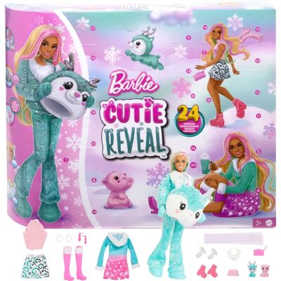 Calendario dell'Avvento Barbie Cutie Reveal - Con Bambola e Sorprese Calendario dell'Avvento Barbie Cutie Reveal - Con Bambola e Sorprese