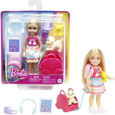 Barbie Chelsea docka & tillbehör - Reseset för barn Barbie Chelsea docka & tillbehör - Reseset för barn