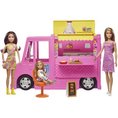 Zestaw Barbie GWJ58 - Różowy, Aktywny, Z autem i rowerem Zestaw Barbie GWJ58 - Różowy, Aktywny, Z autem i rowerem