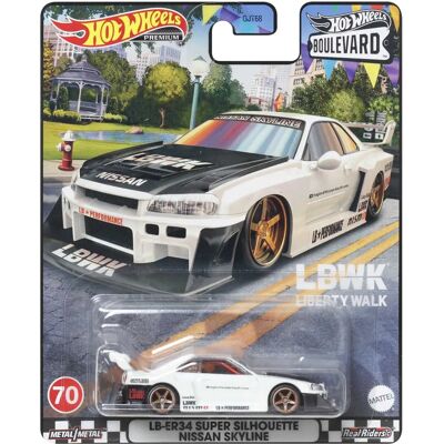 Hot Wheels Nissan Skyline Super Silhouette Biały - Zabawka Hot Wheels Nissan Skyline Super Silhouette Biały - Zabawka