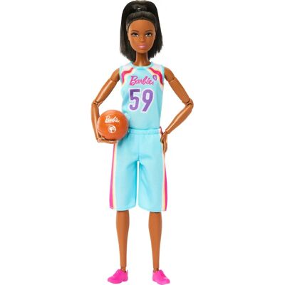 Poupée de Basketball Barbie Made to Move Brune - Poupée - Publicité Poupée de Basketball Barbie Made to Move Brune - Poupée - Publicité
