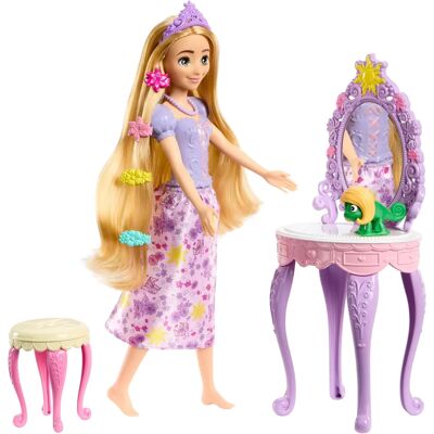Mattel Disney Prinzessin Rapunzel mit stilvollen Accessoires Mattel Disney Prinzessin Rapunzel mit stilvollen Accessoires
