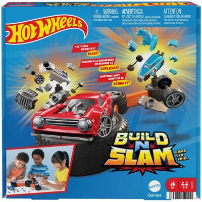 Mattel Hot Wheels Build N Slam - Jeu de Société - Publicité Mattel Hot Wheels Build N Slam - Jeu de Société - Publicité